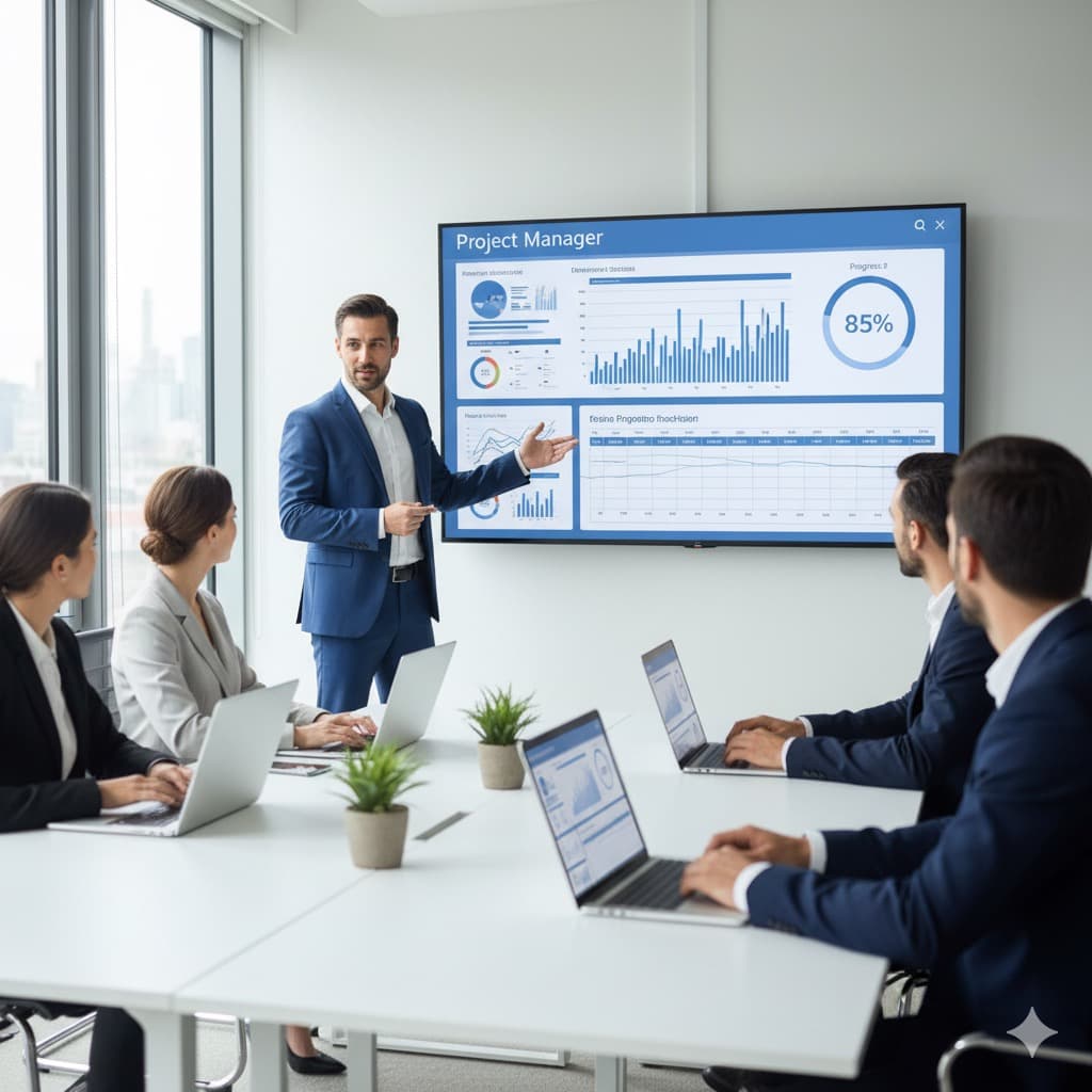 project management Illustration